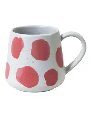 [Robert Gordon] Mediterranean Hand Painted Party Dot Mug in Coral