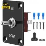 Toggle Switch, On/Off/On 12V 30A DC Rocker Switch with up down Mounting Panel Co