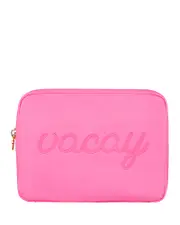 Stoney Clover Lane Bubblegum Vacay Embroidered Pouch