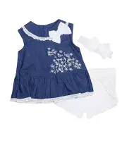 Wendy Bellissimo 3-Piece Eyelet Tank and Shorts Set NWT - $44.00