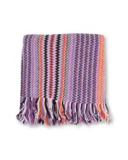 Missoni Zigzag Pattern Scarf Fringe Trim Shawl Women Multicolor Scarves & Shawls