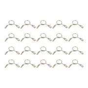 Fuel Line Hose Clips, 100pcs 5mm 65Mn Steel Tubing Spring Clamps