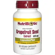 NutriBiotic, Grapefruit Seed Extract with Echinacea & Artemisia Annua, 125mg, 90 Veggie Caps