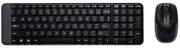 Logitech MK220 Wireless Combo Keyboard/Mouse - Black Super Space Saver, Wireless