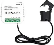 ACAGALA Tuya WiFi Energy Meter 80A Current Transformer Clamp KWh Power Monitor Electricity Statistics Monitoring Device Compatible Alexa Home for Voice Control