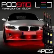 Under Car Rock LED Lights Kit Neon Accent Underbody Red Glow for Audi S3 S4 S6 (for: Audi)