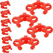 iplusmile 1set Laboratory Plastic Clips Keck Clamps for Test Tubes and Glass Ground Joints for Scientific Experiments and High Temperature Resistant Polyoxymethylene Random Color 10pcs