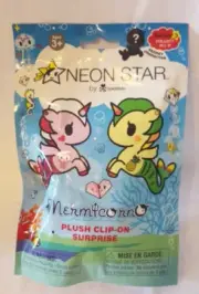 Tokidoki Neon Star Mermicorn Plush Clip-On Surprise - Series 3 - Sealed