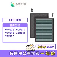 在飛比找蝦皮商城優惠-綠綠好日 抗菌 複合型 濾網 適 Philips 飛利浦 A