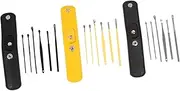 Ipetboom 3Sets Portable Ear Cleaning Tools Picker and Massage Supplies Removal Kit for Ear Hygiene and Daily Use