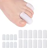 Madholly 20 Pieces Gel Toe Cap, Silicone Toe Protector, Toe Guards for Feet, Protect Toe and Provide Relief from Corns, Callus, Blisters, Hammer Toes, Ingrown Toenails, Toenails Loss - Size Small