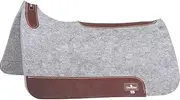 Classic Equine Gray Wool Felt Saddle Pad 31x32x3/4