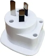 (1 PCS) SAA Approved UK/US/JP/CA CN to AU/NZ Adaptor Plug with Insulated Pins, UK/US Plug Convert to 3-Pin Australian/New Zealand/USA EU Socket