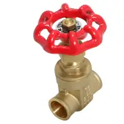 (100) 1/2" SWEAT BRASS GATE VALVE 200 PSI WOG ( LEAD FREE, NSF / ANSI16.18 )