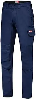[Hard Yakka] Men's 3056 Stretch Canvas Cargo Pant, Navy, Size 112 Stout