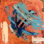 Swept Away: An original acrylic abstract painting on canvas