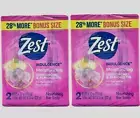 Zest Indulgence Moisturizing Bar Soap Lush Orchid & Almond Oil, 2 pks of 4. NEW
