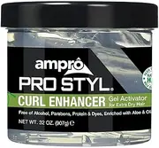 Ampro Pro Styl Curl Enhancer - Gel Activator with Olive Oil to Moisturize and Define Coils and Waves - Helps Protect and Hydrate Hair Shaft - Tames and Adds Shine to Tresses - Extra - 32 oz