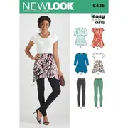 New Look Sewing Pattern 6435 N6435 Misses' Knit Leggings and Tunics