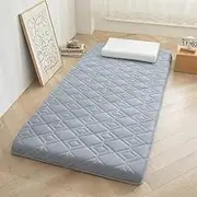 Japanese Futon Mattress, Thick Breathable Soft Comfortable Foldable Roll Up Mattress, Ideal for Floor, Sofa, Yoga Meditation.(E,150x200cm)