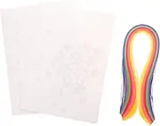 PERSELOSO 1set Paper Quilling Kit Multi Strips and Tools for Crafts for Beginners and Advanced for Home and Creative Projects