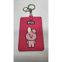 在飛比找蝦皮購物優惠-BT21 LINE FRIENDS Cooky 桃紅皮件 卡