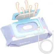 zolyet Baby Wipe Warmer Portable Baby Wet Wipes Warmer Heater USB Powered Perfect for Traveling Blue