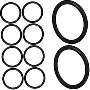 HEATSHAKING 10pcs Sound Bowl Ring Rubber Gasket Pad Epdm Music Bowl Cushion for Instruments Sealing Performance Easy to Install Inner for Versatile Applications