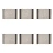 6x Maxwell and Williams Table Accents Linen Look Placemat 45x30cm - Black