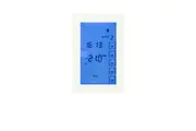 Radiant GTSW-TH-V-WIFI Premium Glass Fronted Touch Screen WIFI Thermostat - White - Vertical