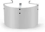 Universal 2.5" TO 3.5" Air Intake Filter Heat Shield Cover Stainless Steel Burnt blue Neo chrome Silver Real carbon filter spare parts (Color : Silver)