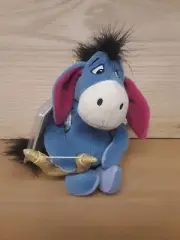 Vintage Disney Store Cupid Eeyore Winnie the Pooh Mini Bean Bag Plush 9" w/ Tag