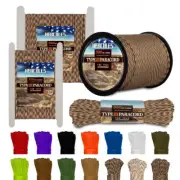 HERCULES Type III Paracord 550 Paracord Rope Parachute Cord 50FT to 1000FT