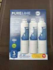 (3) New, Sealed PURELINE PL-200 Water Filters - Replaces Samsung and Kenmore