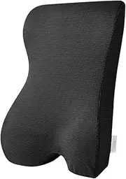 Full Wheelchair Cushion with Breathable Mesh Cover Memory Foam Backrest for Office Chair Car Seat and Airplane Ergonomic Lumbar Support Pillow for Extended Comfort