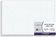AUKSales TOP Sturdy Graph Desk Pad (Pack of 1), 17 x 11 Inches, 1/4 Quad Grid, 50 Sheets per Pad, Precise Notetaking, Sketching, Ideal for Engineers, Architects, Designers, Mathematician & Draftsmen