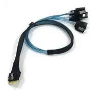 Supermicro Slimline x8 Straight to 4x SATA Cable - 60cm / 50cm / 50cm / 60cm Sideband [CBL-SAST-1251-100]