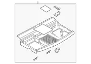 Genuine GM Tray Assembly-R/Cmpt Stow *Gray 10336393