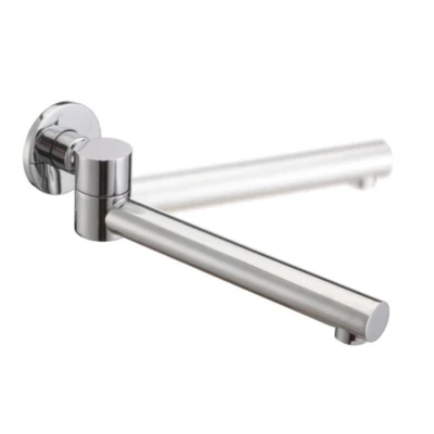 Bathtub Swivel Spout Basin Water Brass Faucets Wall Mounted Chrome