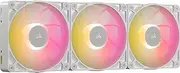 CORSAIR iCUE Link RX120 MAX RGB 120mm PWM Thick Fans with iCUE Link System Hub – High-Static Pressure – Magnetic Dome Bearing – Triple Pack – White
