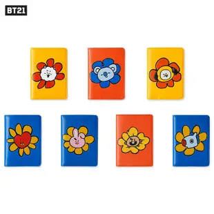 BT21 FLOWER系列 護照夾 動漫周邊旅行多功能證件包 LINE FRIENDS