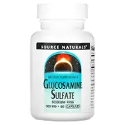 Source Naturals, Glucosamine Sulfate, Sodium Free, 500 mg, 60 Capsules
