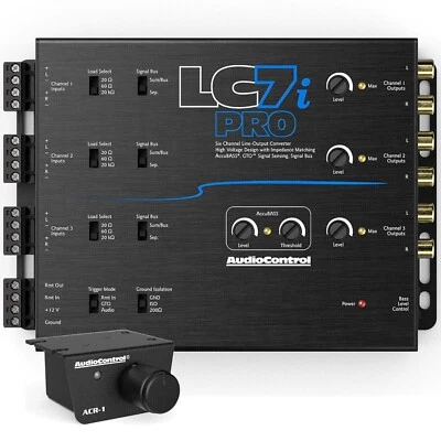 AudioControl LC7iPRO 6-Channel Line Output Converter W/ AccuBass & ACR-1 Remote