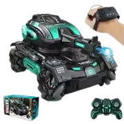 RC Spray Car 2.4G Four-Wheel Drive Stunt Launch Water Polo Tank Car Boy Machine Armor Watch Toy Car Requires Additional Purchase