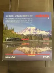 Z Marklin Mini-Club 81535 Northern Pacific Freight Set W Power Pack And Track