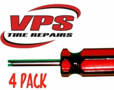 4 Pack Tire Repair Install Tool Screwdriver Valve Stem Core Remover (VT04S)