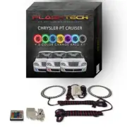 RGB Angel Eye LED Halo kit & IR Remote for 06-10 Chrysler PT Cruiser Fog Lights (for: Chrysler)