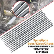 12x 13/64" 5.2mm Chainsaw Chain Round Files 3/8" Suits Stihl BAUMR-AG Sharpening