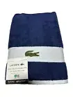 LACOSTE Home Heritage Anti-Microbial Supima Cotton Bath Towel 30 x 54 inc. Pink