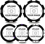 pensoda 100-1000 Custom Plastic Chips,5 Available in 9 Colors,Double Sided Full Color Print，Rush Production Available!Add Your Own Design,Personalized Image or Text on Chip